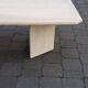 Travertine coffee table.