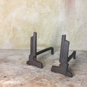 Pair of art deco style chenets