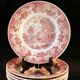 6 assiettes creuses barrats staffordshire made in england elizabethan