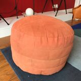 Alcantara patwork pouf