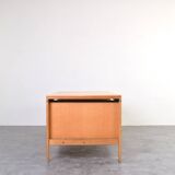 Mid-Century Oak Desk by Chr. Rasmussen for Randers Møbelfabrik, 1970s.