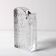 Mid-century Single Flower Textured Glass Block Bud Vase / Germany / 1960s