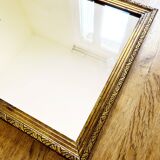 Art Deco mirror gilded with gold leaf – landscape format 47x37 cm