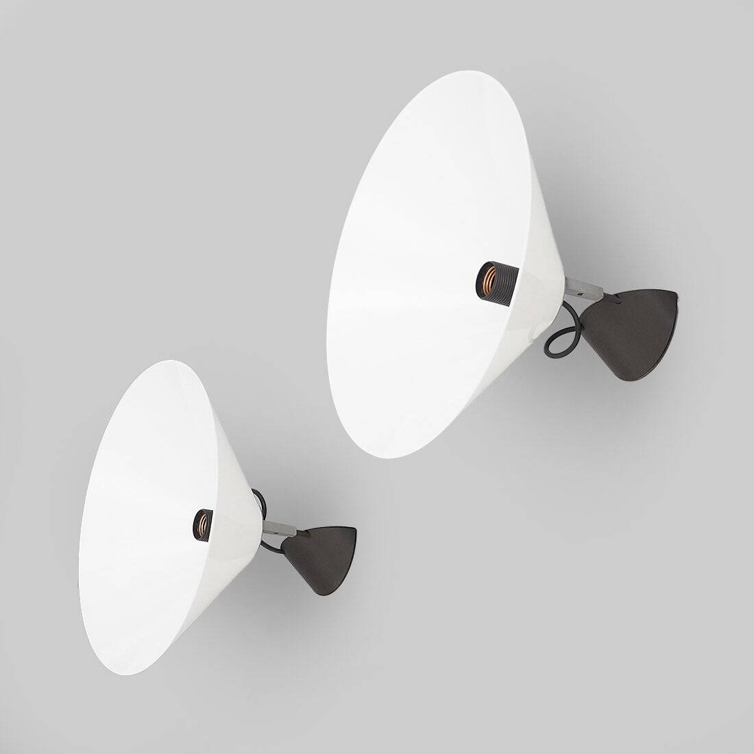 Pair of wall sconces Aggregato by Enzo Mari for Artemide, 1970s, set of 2