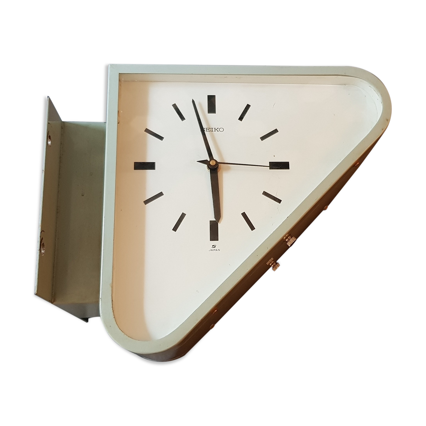 Ancienne horloge triangulaire de la marine marchande japonaise - circa 1960 - 70
