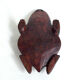 Cendrier grenouille en bois sculpté