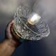 Vintage molded glass lampshade wall light - tableware collection -