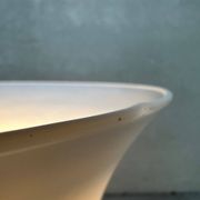 2x vintage opaline vase lamps