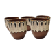 Ensemble de 5 tasses en grès vintage