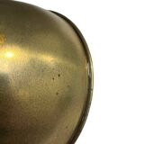 Pair of exterior or interior wall lights in gilded metal, 60s/80s