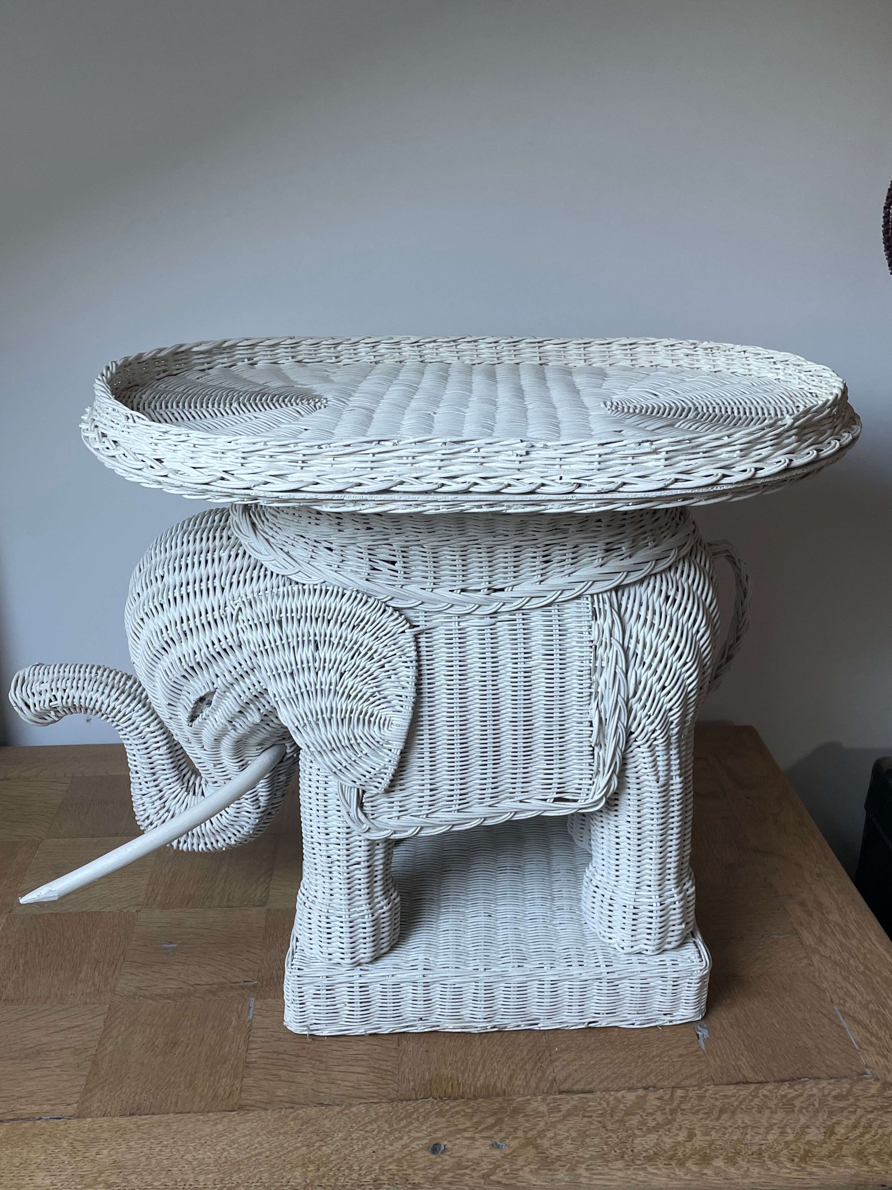 Rattan elephant harness