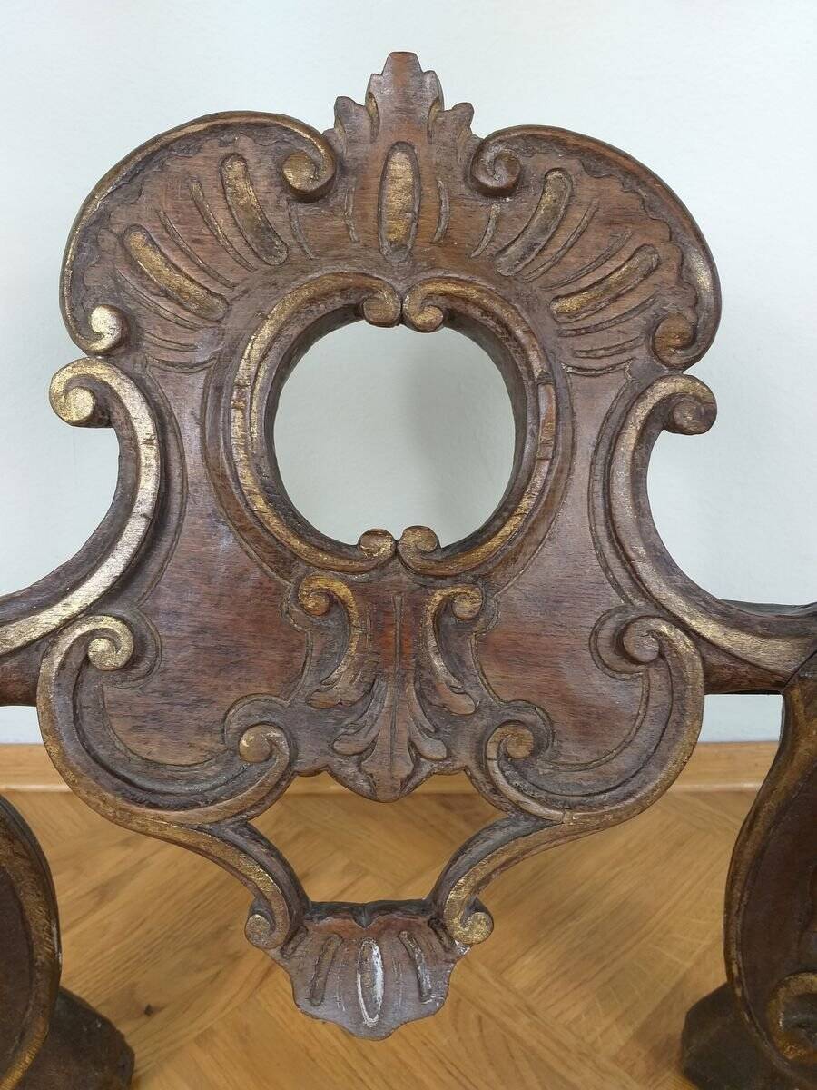 Antique German church console table, 19th century
