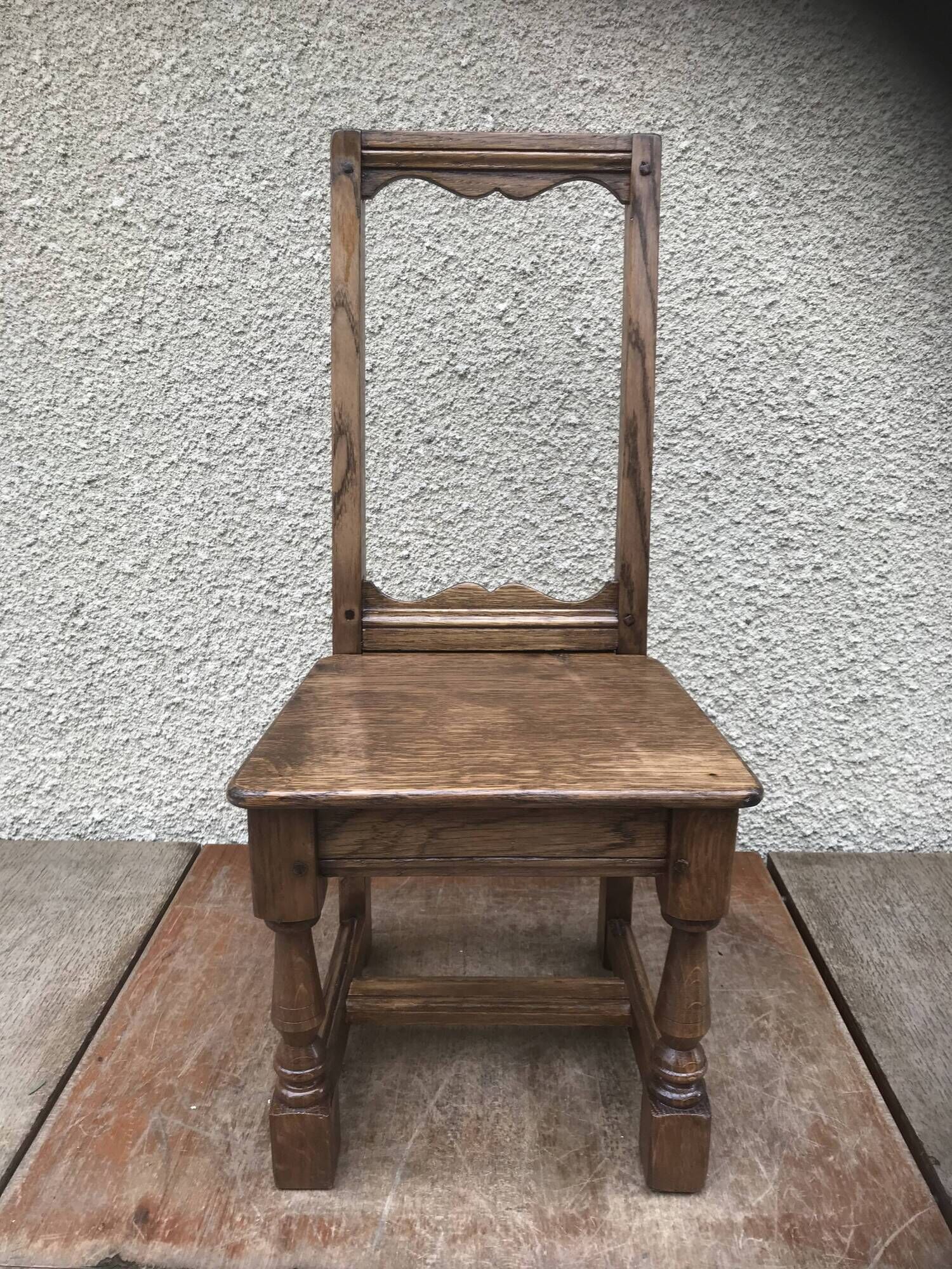 Former lorraine baby chair assise child light vintage wood