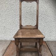 Former lorraine baby chair assise child light vintage wood