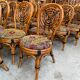 Suite de 12 chaises vintages