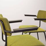 6 Dutch Design Gispen Dining Chairs Model 1235 by André Cordemeyer 1960s