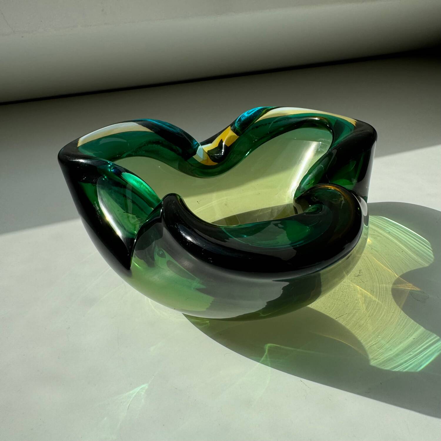 Coupe à bijoux en verre de Murano Cedenese