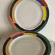 6 Memphis Style Dinner Plates by Habitat Vintage