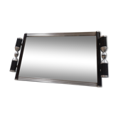 Mirror and silver art deco tray