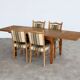 brutalist dining table | vintage table | oak | Kjaernulf