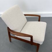 Fauteuil lounge vintage danois en teck, 1970