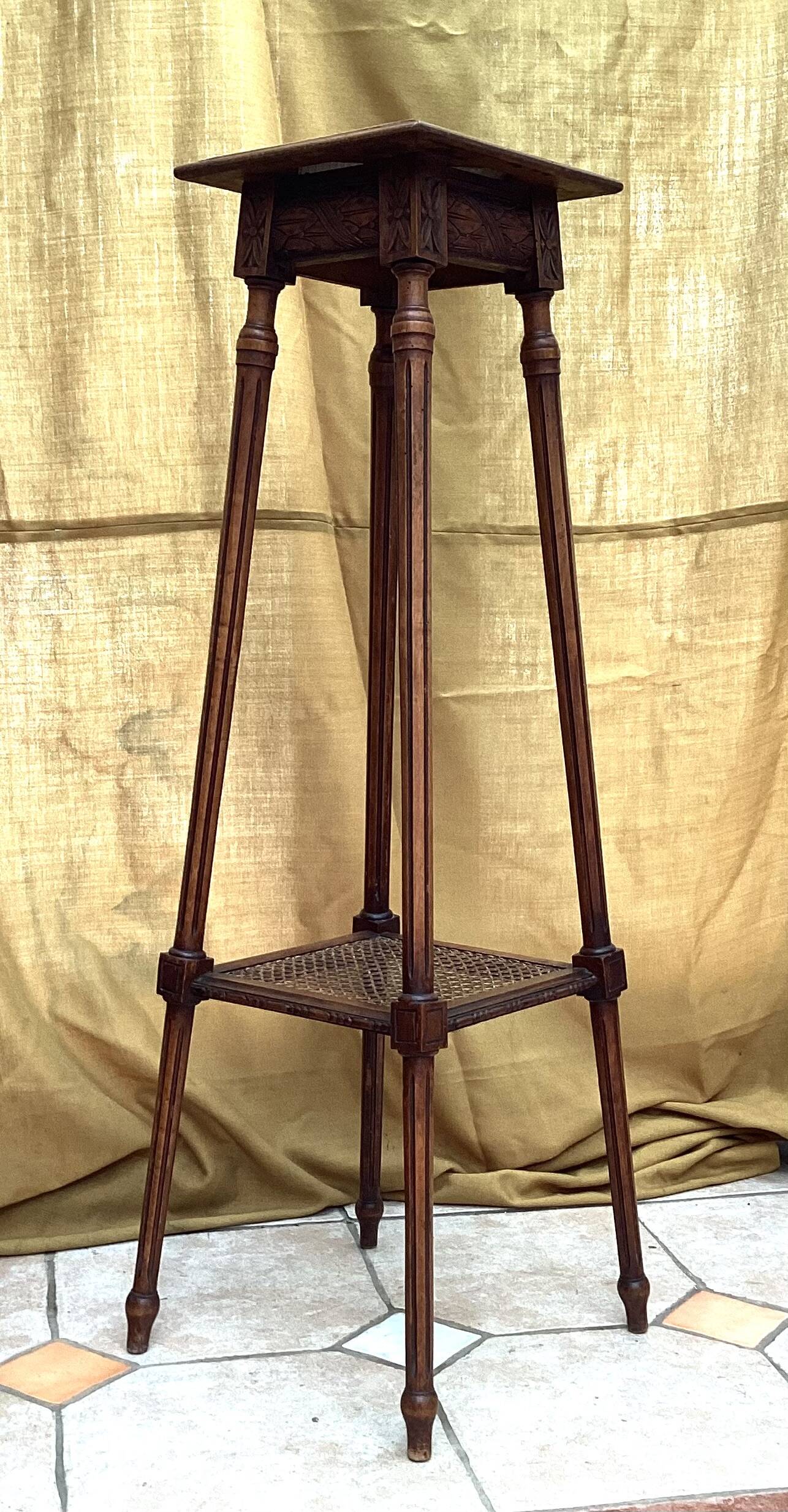 Art Deco wooden console table dimensions: height - 107 cm - width - 38 cm -