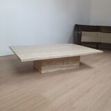 Travertine coffee table