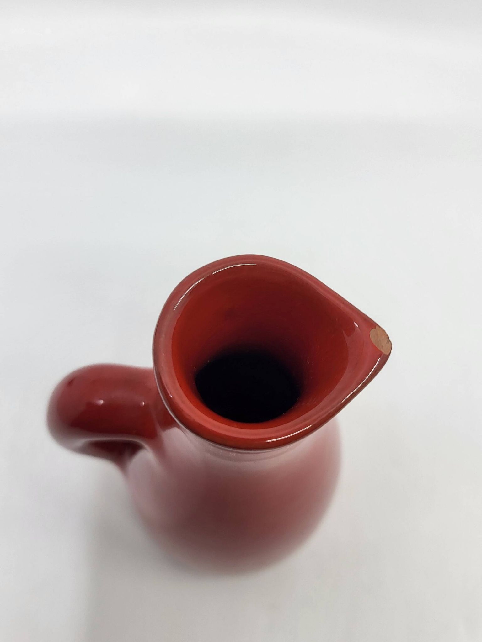 Robert Picault bottle in red ceramic, Vallauris, France, vintage 1950.