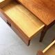 Modernist pair / Scandinavian wooden bedside tables, 1970 design.