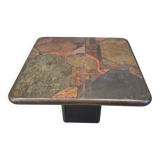 Brutalist side table by C. Kneip, 1991