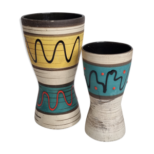 Deux vases Scheurich West Germany