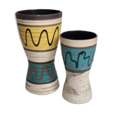 Two matching Scheurich West Germany vases