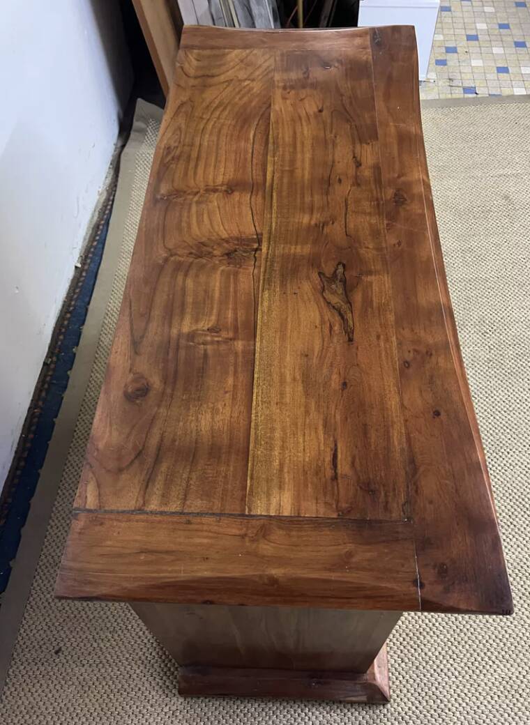 Buffet en bois d'acacia massif 4 portes, 2 tiroirs