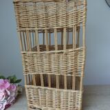 Large vintage bread basket – Wicker & rattan – French bakery style