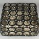 60s 70s Ceiling Lamp Plafoniere Glashütte Limburg Germany Glass & Metal