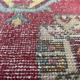 VINTAGE TURKISH PASTEL MINI RUG , 102 x 53 CM