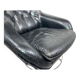 Black leather wingback swivel chair by PeeM
