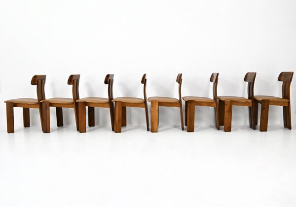 8 Chaises « Sapporo » par Mario Marenco pour Mobilgirgi, années 1970