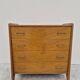 Vintage chest of drawers with compass feet, 1950s, 4 drawers