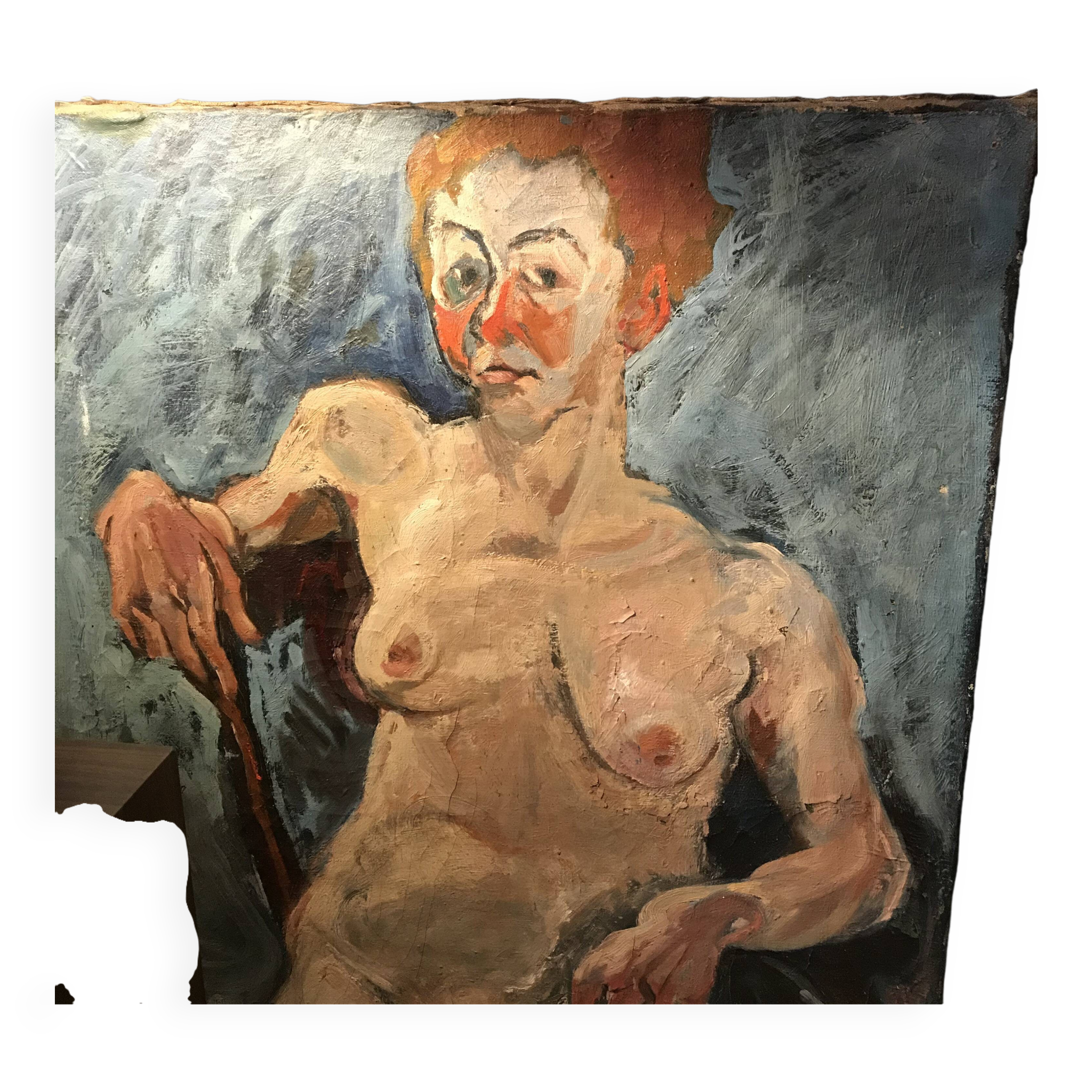 Huile sur toile, Femme française