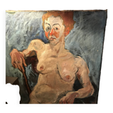 Oil on Canvas, French Woman
