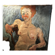 Huile sur toile, Femme française