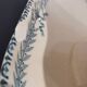 Old Choisy Le Roi earthenware gravy boat, Chinon decor