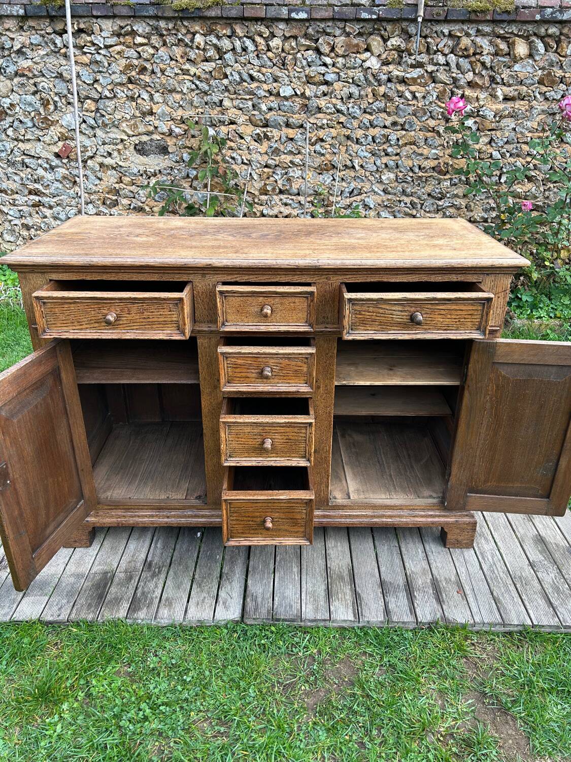 Oak shop cabinet, circa 1920