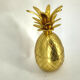 Vintage brass pineapple ice bucket, 1970s