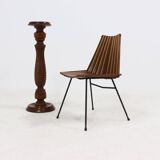 Decorative Solid Wooden Pedestal 1970s