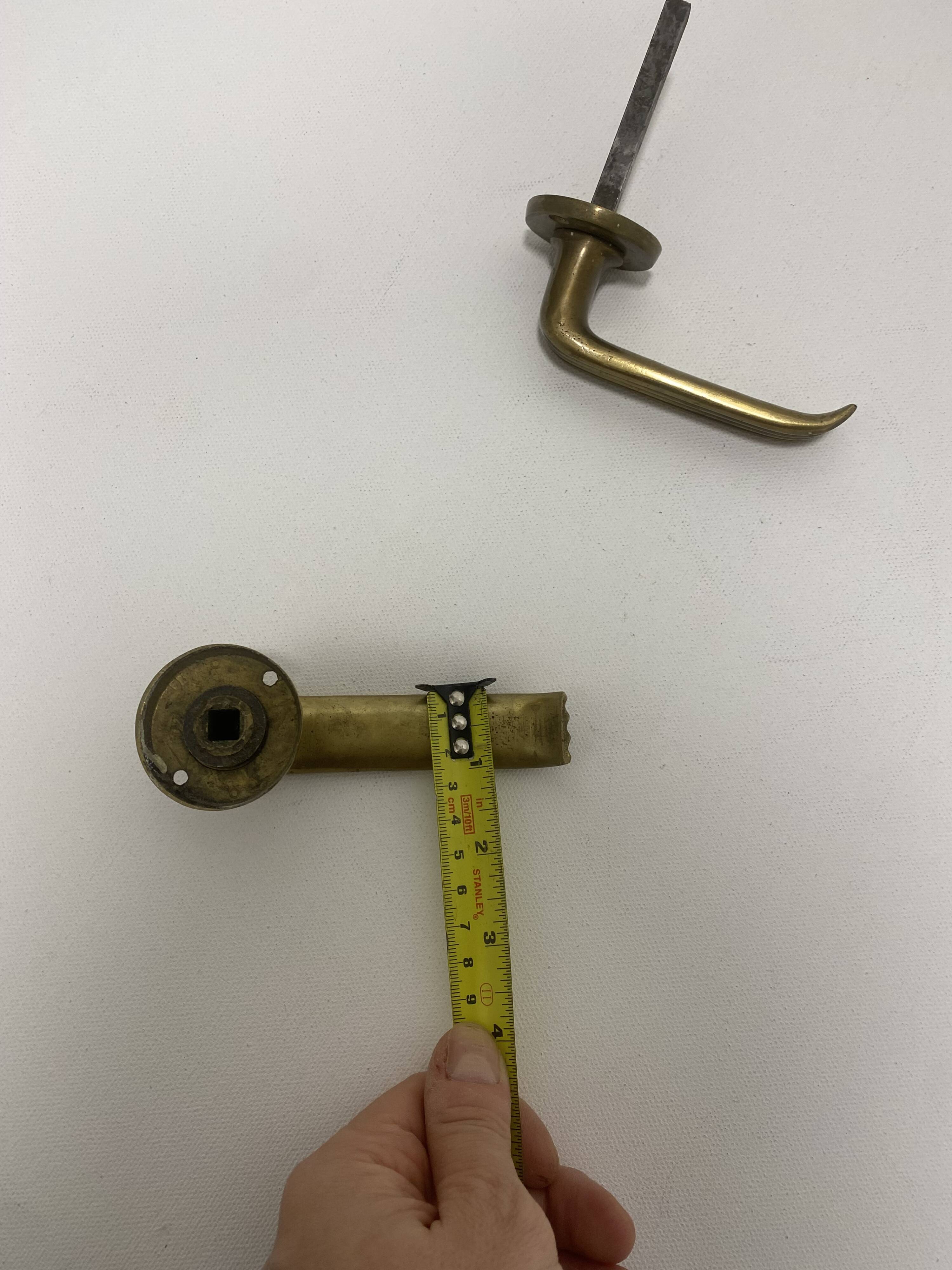 Gio Ponti Brass Door Handle Art Deco 1930s Italian Midcentury Architecture