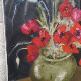 Oil on poppy canvas