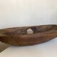 XXXL walnut wood carved centre table 1960 monoxyle