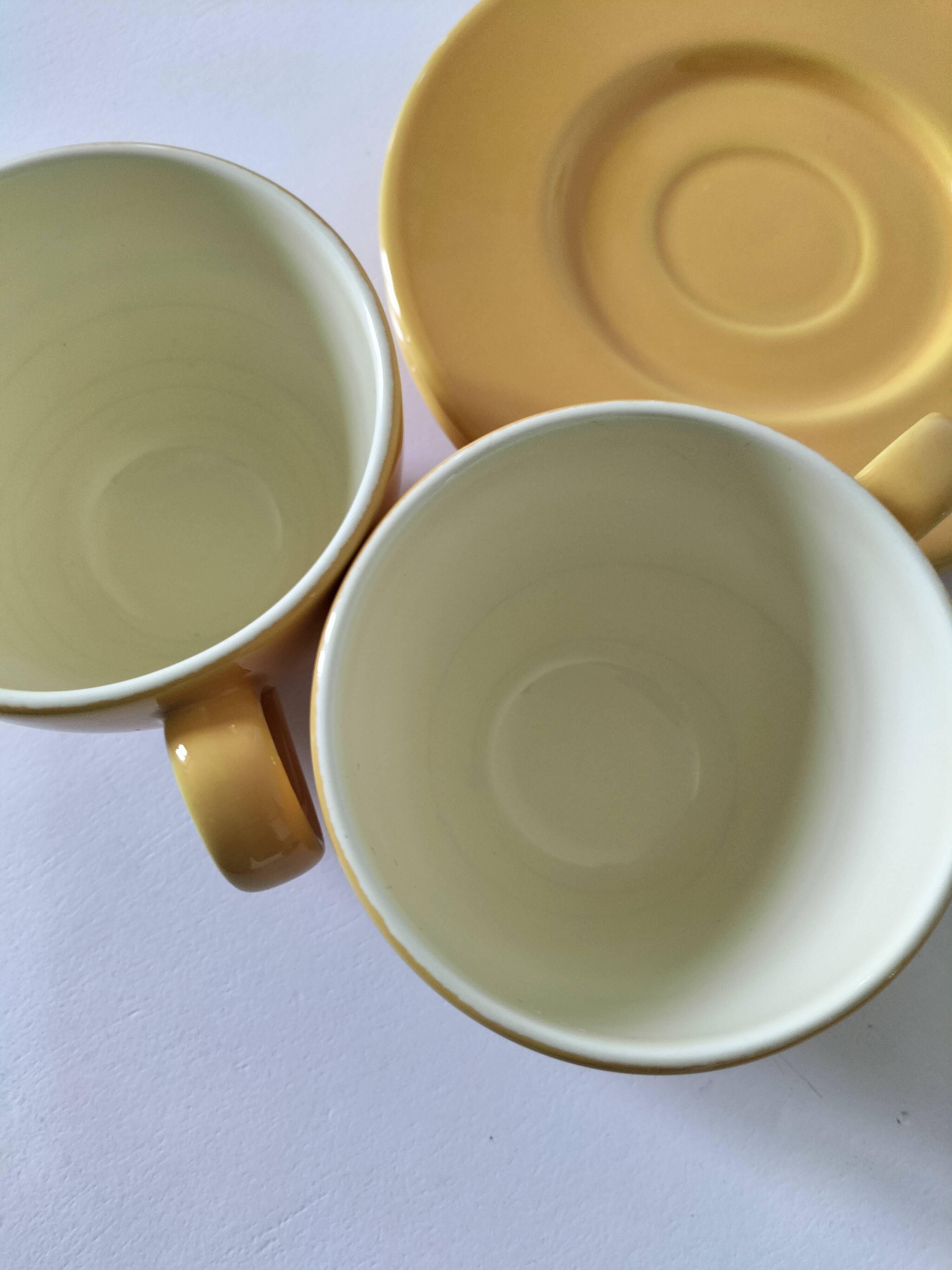 Duo of cups and saucers Pagnossin Treviso